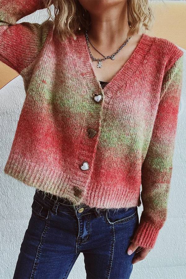 Ciy kolor sweter kurtka