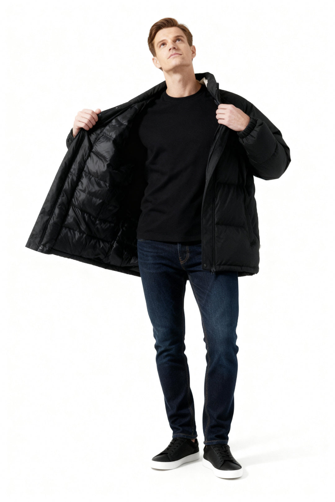 | Fleece-Lined Puffer Kurtka