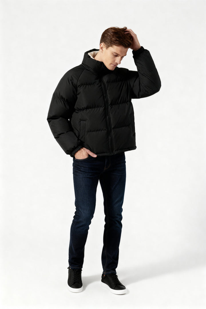 | Fleece-Lined Puffer Kurtka