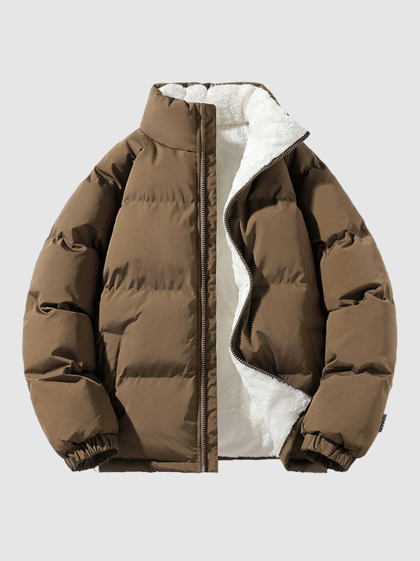 | Fleece-Lined Puffer Kurtka