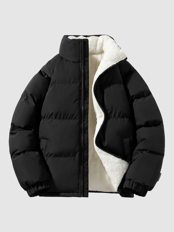 | Fleece-Lined Puffer Kurtka
