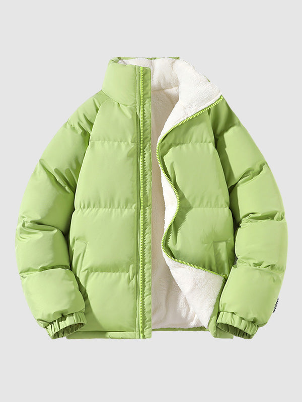 | Fleece-Lined Puffer Kurtka
