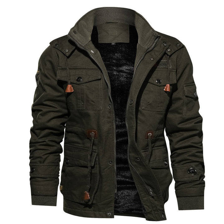 Kurtka męska z praktycznymi kieszeniami - z oddychającą konstrukcją na sezon przejściowy