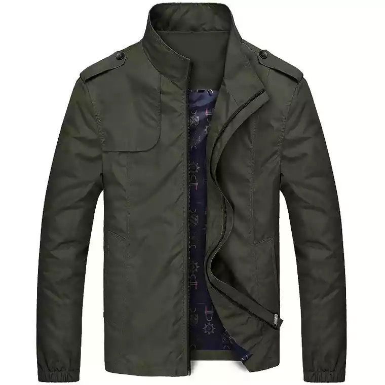 Męska lekka field Blouson w Slim Fit z stójką i Shoulder Flaps