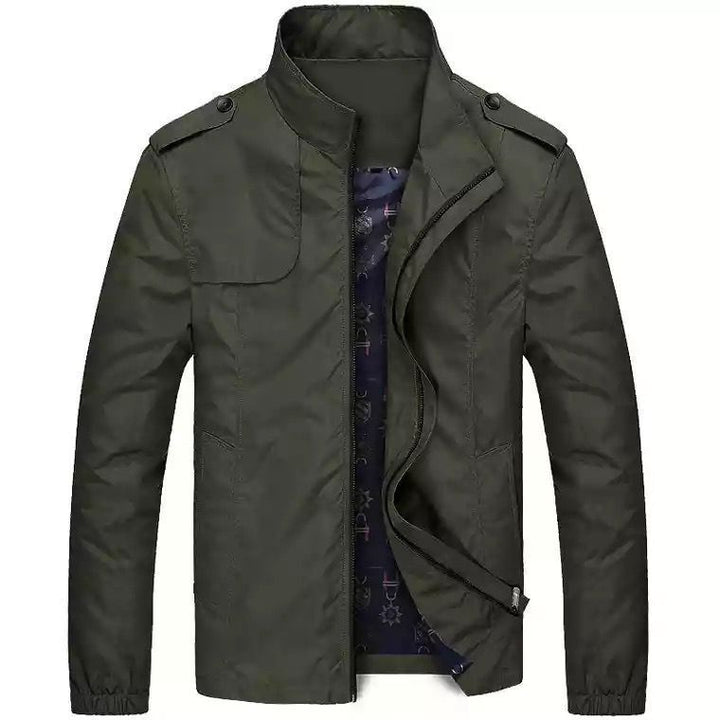 Męska lekka field Blouson w Slim Fit z stójką i Shoulder Flaps