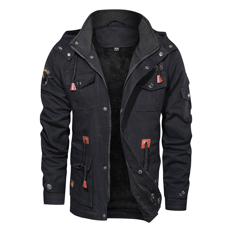 Męska utility parka z teddy Lwwg i Multiple kieszeniami