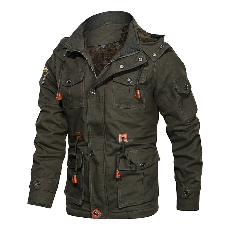 Męska utility parka z teddy Lwwg i Multiple kieszeniami