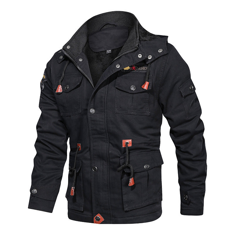 Męska utility parka z teddy Lwwg i Multiple kieszeniami