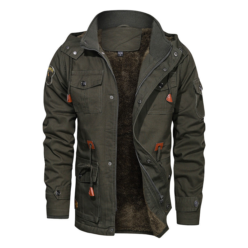 Męska utility parka z teddy Lwwg i Multiple kieszeniami