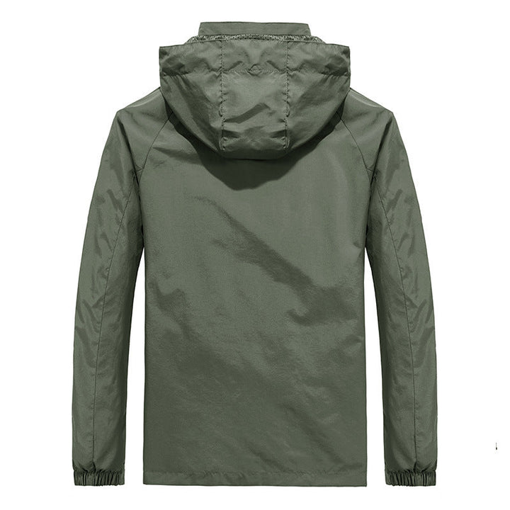 Męska Ultralekka Wwd i Water Repellent kurtka outdoorowa z Stowable kapturem i oddychająca Mesh Lwwg