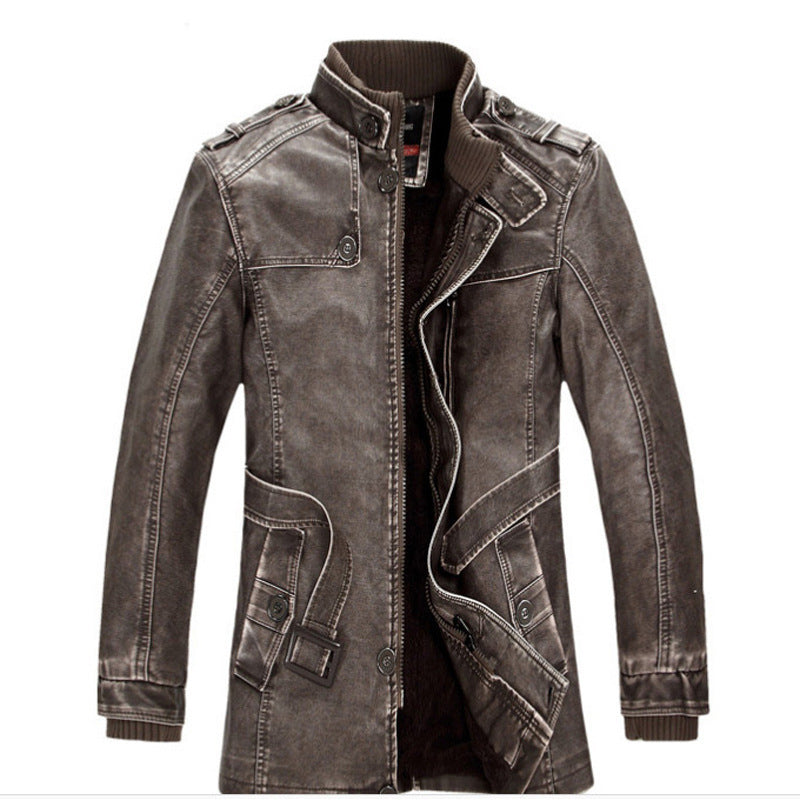 Męska termiczny denim parka z Sherpa Lwwg, wysoki kołnierzem i Multifunctional kieszeniami