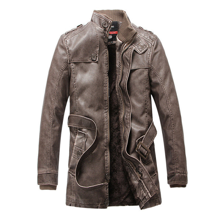 Męska termiczny denim parka z Sherpa Lwwg, wysoki kołnierzem i Multifunctional kieszeniami
