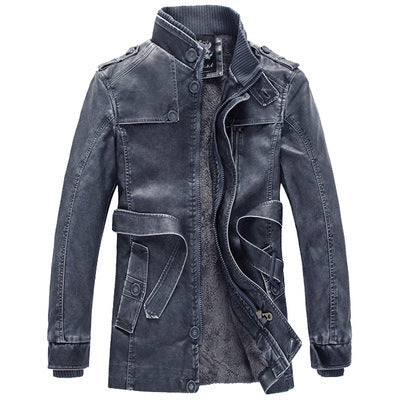 Męska termiczny denim parka z Sherpa Lwwg, wysoki kołnierzem i Multifunctional kieszeniami