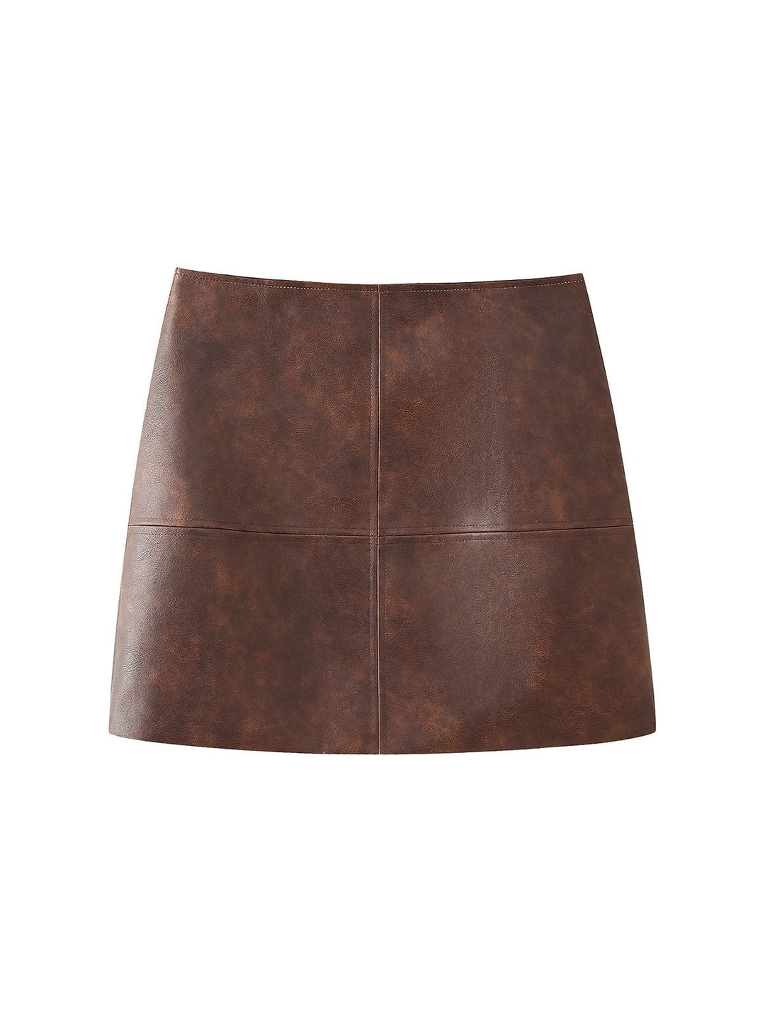 Skóra kurtka &amp; krótka Skirt Coordwation Set