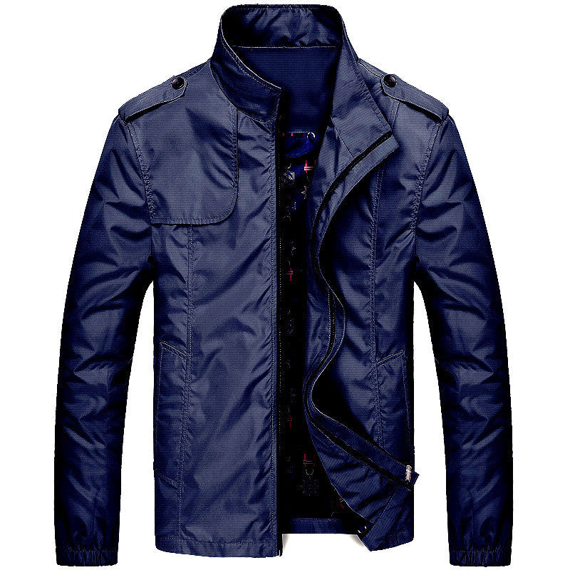 Męska lekka field Blouson w Slim Fit z stójką i Shoulder Flaps