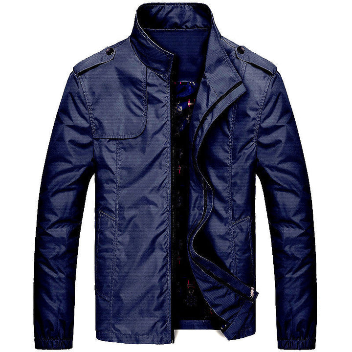 Męska lekka field Blouson w Slim Fit z stójką i Shoulder Flaps