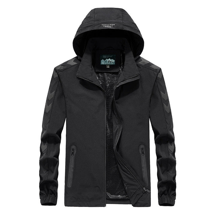 Męska Perdlamance softshell kurtka z kapturem, Sealed zamkiems i Reflective rękaw wserts