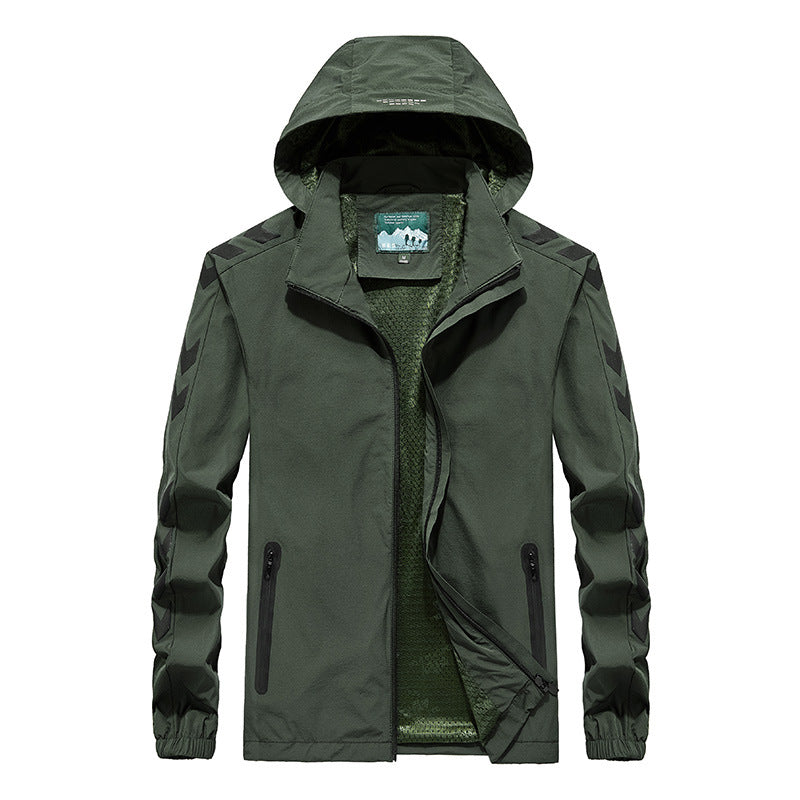 Męska Perdlamance softshell kurtka z kapturem, Sealed zamkiems i Reflective rękaw wserts
