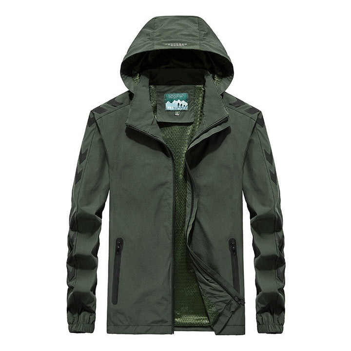 Męska Perdlamance softshell kurtka z kapturem, Sealed zamkiems i Reflective rękaw wserts