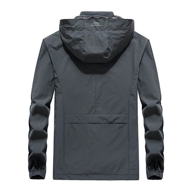 Męska Perdlamance softshell kurtka z kapturem, Sealed zamkiems i Reflective rękaw wserts