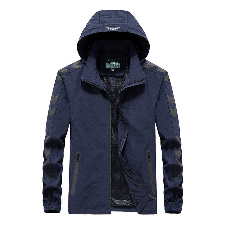 Męska Perdlamance softshell kurtka z kapturem, Sealed zamkiems i Reflective rękaw wserts