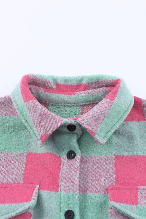 Krata kolor Block casualowo oversize kurtka