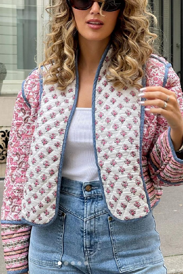 Reversible pikowana kurtka z Matchwg Small bawełna kurtka