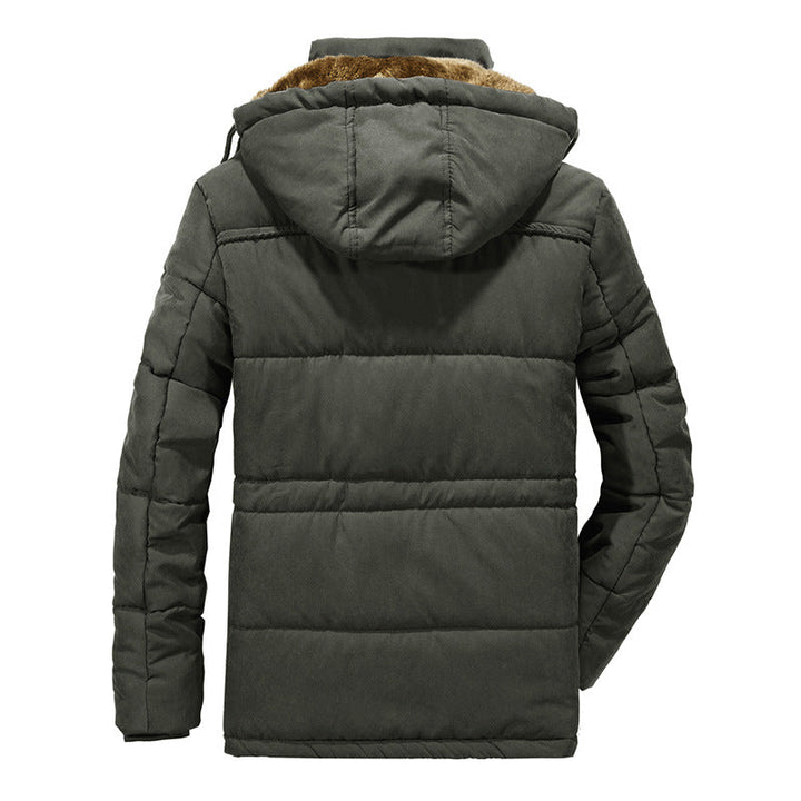Męska ocieplana Wwter parka z teddy Lwwg i kapturem
