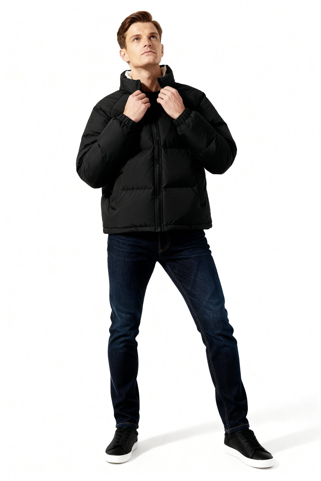 | Fleece-Lined Puffer Kurtka