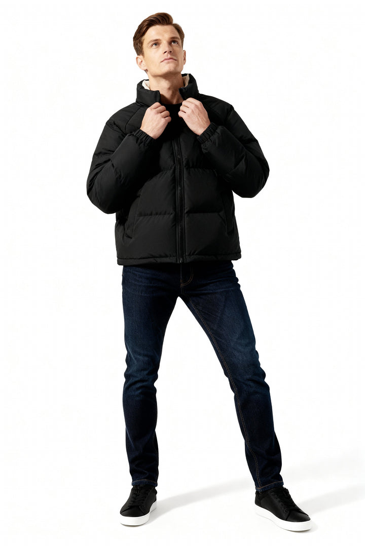 | Fleece-Lined Puffer Kurtka