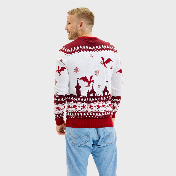 Santa Claus jest Coming Christmas Sweter Męska