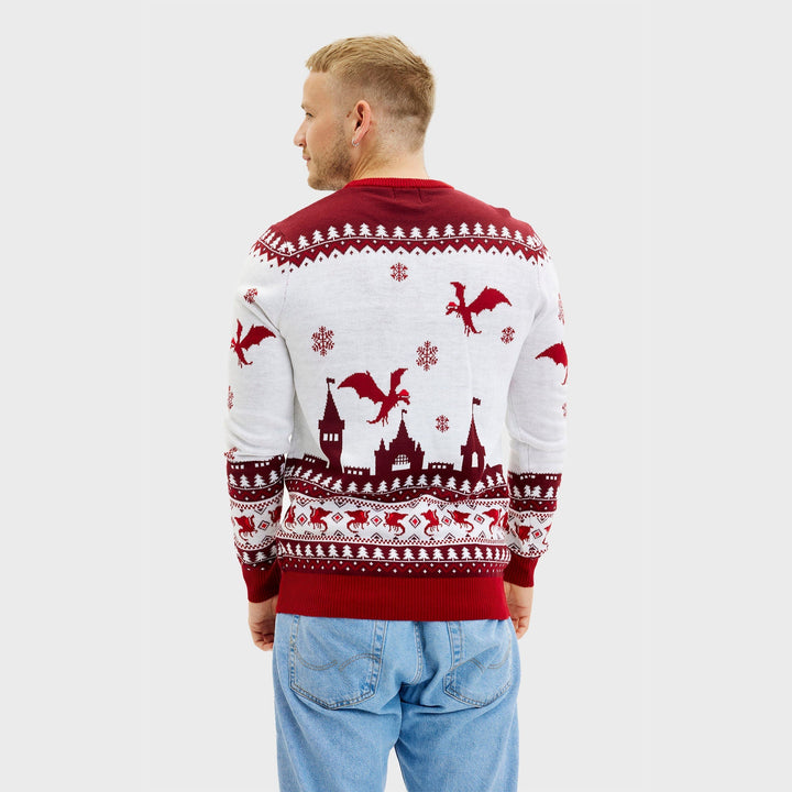 Santa Claus jest Coming Christmas Sweter Męska