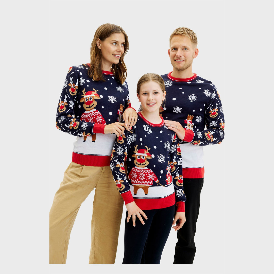 Bringing Christmas Gifts Christmas Sweter Męskie