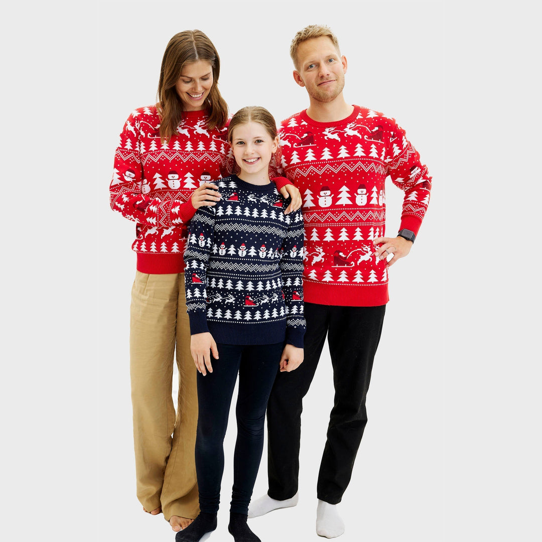 stylowy Christmas sweter Czerwony Męska