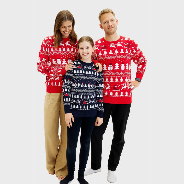 stylowy Christmas sweter Czerwony Męska