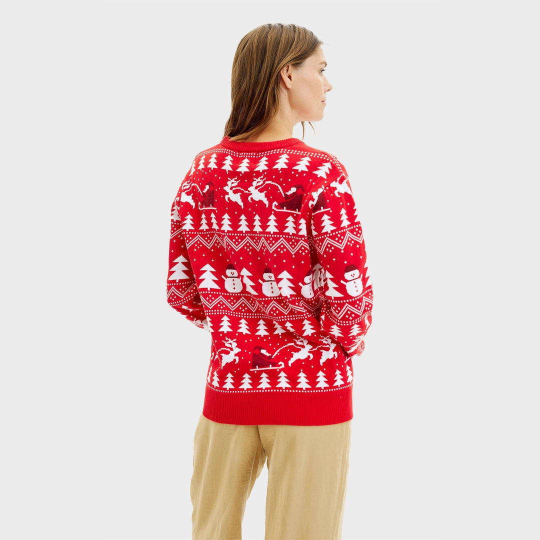 stylowy Christmas sweter Czerwony Męska
