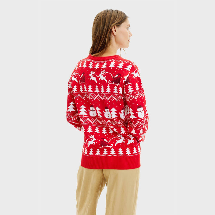 stylowy Christmas sweter Czerwony Męska