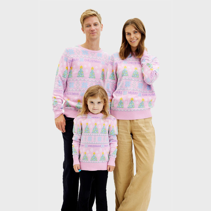 Różowy Christmas sweter Męskie
