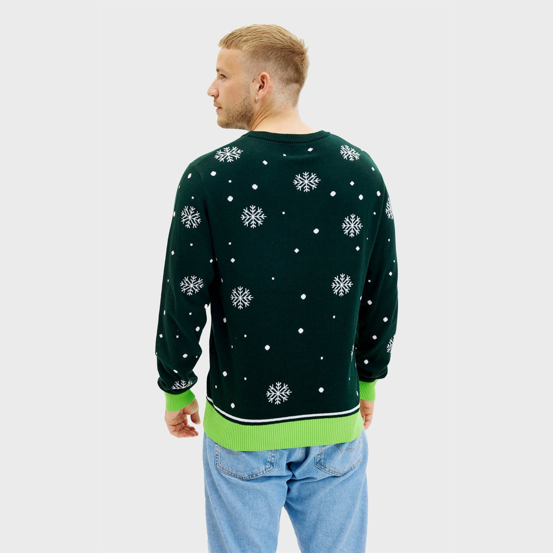 Funny Dino Christmas Sweter Męskie