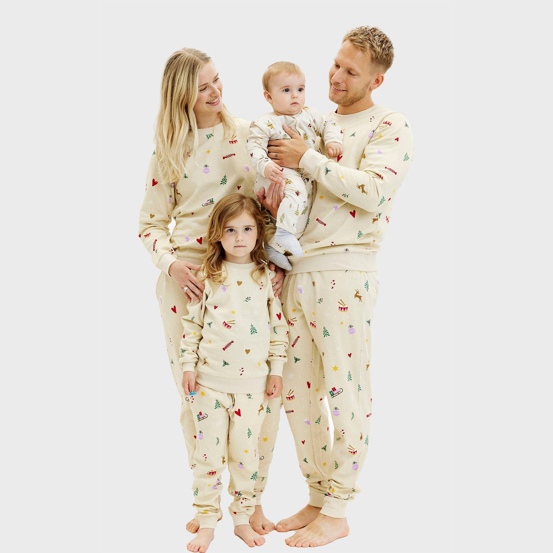 Christmas bluza set Byćżowy Męskie
