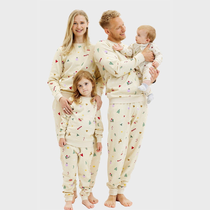 Christmas bluza set Byćżowy Męskie