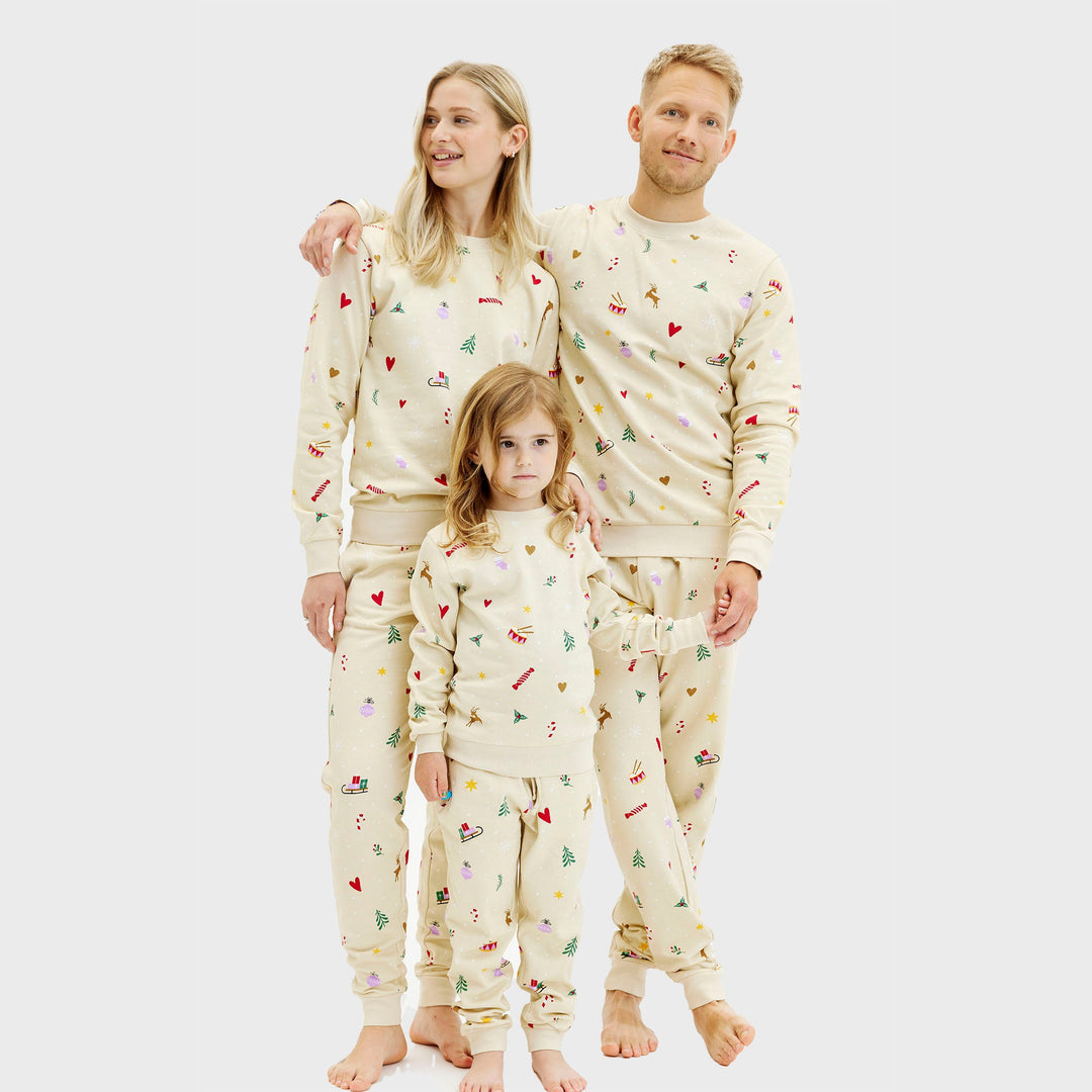 Christmas bluza set Byćżowy Męskie