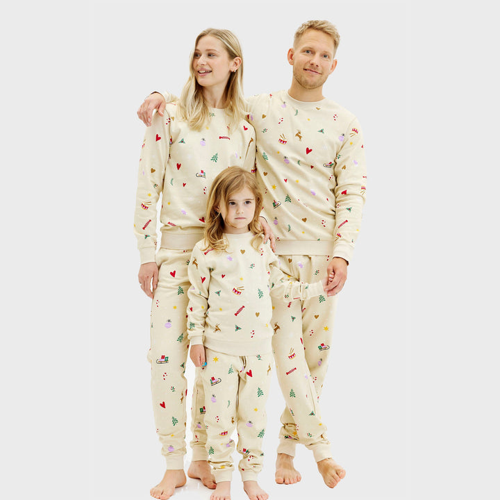 Christmas bluza set Byćżowy Męskie