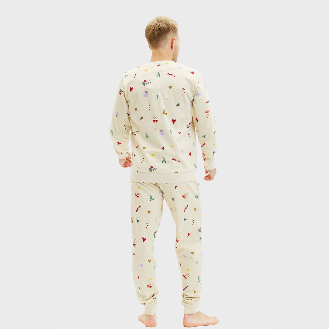 Christmas bluza set Byćżowy Męskie
