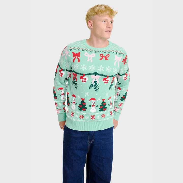 Tied Christmas Sweter Męska