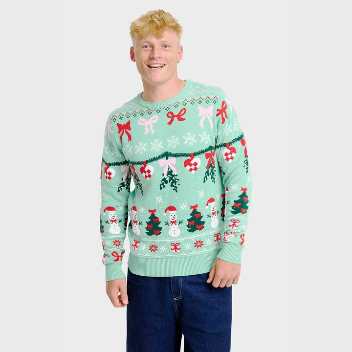 Tied Christmas Sweter Męska