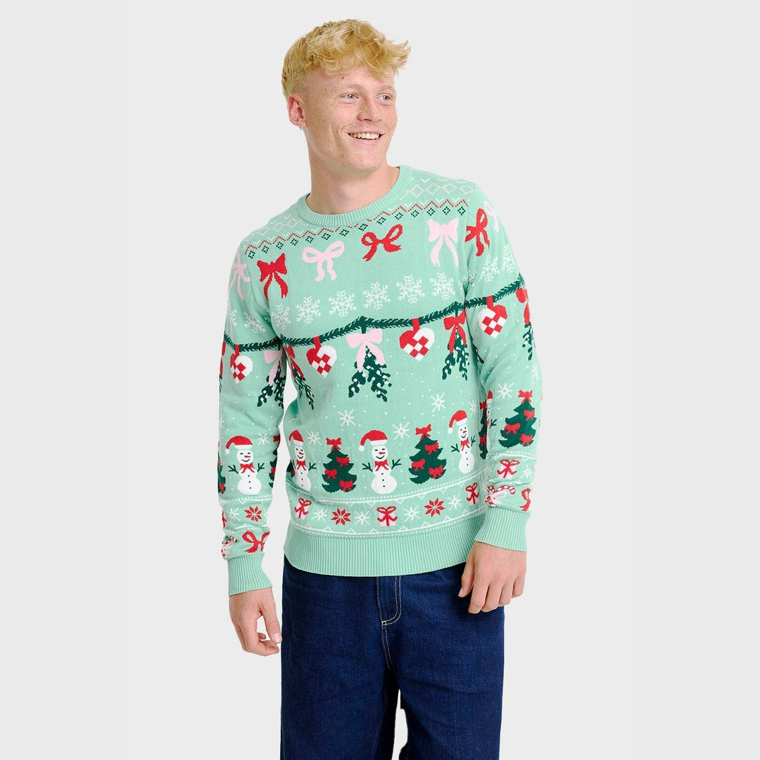 Tied Christmas Sweter Męska