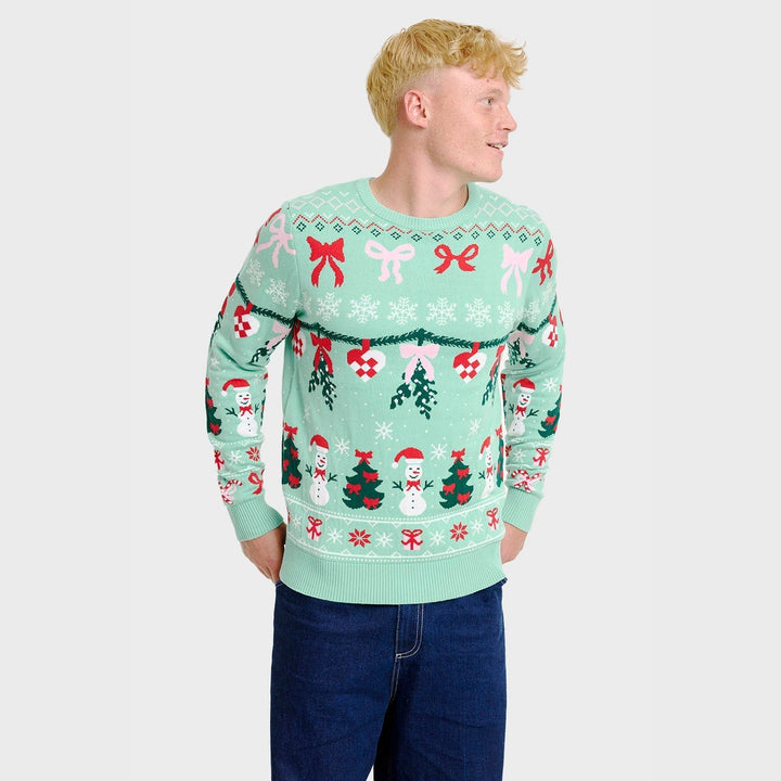 Tied Christmas Sweter Męska