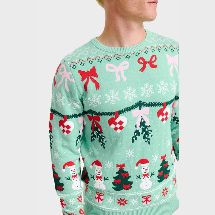 Tied Christmas Sweter Męska