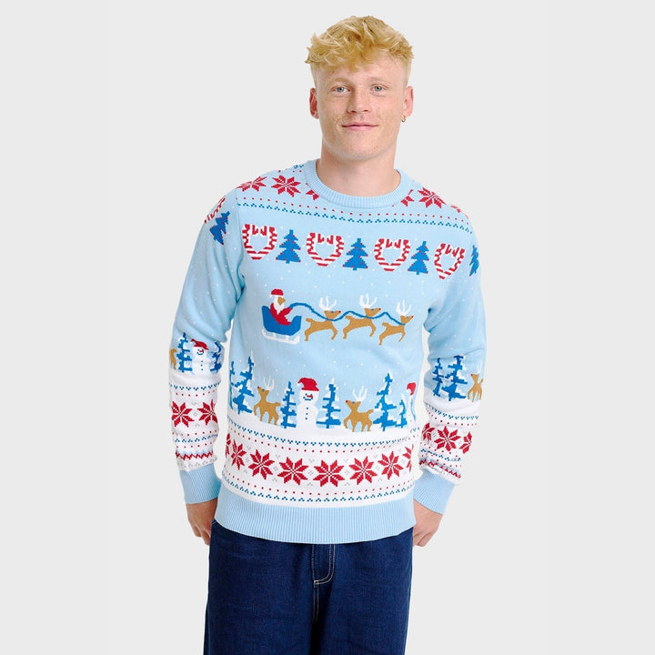 Christmas Wonderland Christmas Sweter Męskie